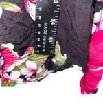 Crochet Top Hawaiian Floral Dress Sleeveless Summer‎ Beach Cover Up Size S Black Photo 3