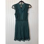 Lulus  My Sweetheart Dark Teal Green Lace Mini Dress Party Cocktail Size XS Photo 4