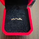 Gorgeous Stainless Steel Golden Stackable Ring Size 6 Gold Photo 1