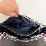 Kate Spade  Blue White Red Dawn Breezy Floral Satchel Handles Crossbody Handbag Photo 7