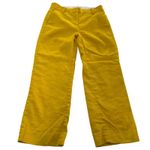 J.Crew Pants Womens Size 2 Yellow Peyton Stretch Linen Wide Leg L2881 Photo 1