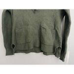 Madewell  Glenbrook Half Zip Sweater Merino Wool Olive Green Women's XXS Oversize Photo 2