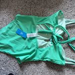 Cupshe  NWT Green One Piece Swimsuit Size Medium‎ Photo 2