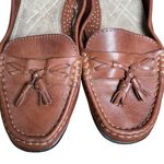 Thom Mcan Women’s Dacia Brown Leather Loafers Sz 9.5W Tassels Flat Dress Shoes Photo 3