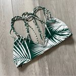 Mikoh Bikini Top palm beach leaf print womens Green (xlarge) swim beach vacation Photo 0