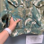 MOTHER The Fly Away Denim Jacket in Tropical Camo XS Photo 8