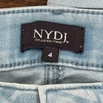 NYDJ  Marilyn Straight Briella Bermuda Shorts 4 NWT $169 Lift Tuck Solid Blue Photo 4