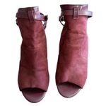 Penny Loves Kenny Penny Love Kenny Maroon Red Suede Strappy Block Heels Size 10 Photo 2