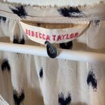 Rebecca Taylor  100% Silk Peasant Blouse Ikat Print Size 8 Photo 3