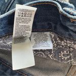 Lucky Brand "The cutoff" distressed high rise shorts sz 4/27 Blue Bandana Festiv Photo 6