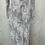 Reformation ‎ Jaz Python Snake Print Wrap Midi Dress Gray Size Small Photo 3