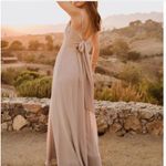 Show Me Your Mumu  Lauren Tie Back Maxi Dress Soft Beige Photo 2