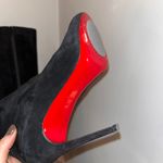 Christian Louboutin Black Suede Knee-high Boots Photo 6