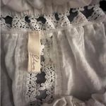 Elan Crochet Off or On The Shoulder Crop Top White coquette Cottage Core sz. XL Photo 4