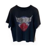 Black Harley Davidson crop graphic shirt Size M Photo 0