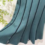 Adelyn Rae  Pilar Knit Ponte Green V Neck Sleeveless Midi Dress One Size Preowned Photo 7