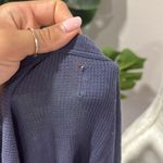 Acne Studios Acne cashmere blend waffle scoop neck short sleeve tee Deep Blue Knit Top Photo 5