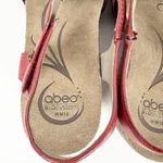 Abeo Womens Urmy Wedge Sandals Leather Blend Upper Ankle Strap Red Size 10 Photo 6