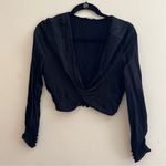 ZARA  | Knotted Satin Effect Top Photo 2