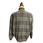 Pendleton 1980s  Green & Navy 100% Wool Vintage Front Zip Coat Women size Medium Photo 9