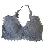 Victoria's Secret Blue-ish Gray Underwired Halter Bralette Size Small | 10I-12 Photo 0