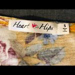 Heart & Hips Heart Hips Yellow Floral Blouse Size Small Photo 2