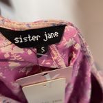 Tuckernuck NWT Sister Jane Farm Flower Mini Dress Floral Puff Sleeve Open Back Small Photo 10