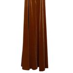 After Six NWT Cowl Neck Spaghetti Strap Velvet Maxi Dress 0 Golden Almond #3263 Photo 10