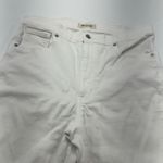 Madewell Jeans Women Size 30 Stovepipe White Denim Slim Leg Button Fly Photo 8