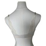 Soma Enbliss Wireless Bra 34C Lightly Lined Beige Lace Strap Comfort Stretch Photo 2