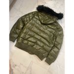 Men's Olive Green Jacket Robert Phillipe Jacket Removeable Fur Hood Size XL Photo 4