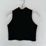 Glamorous  Sleeveless Cropped High Neck Crop Top Lace Small Black Photo 6