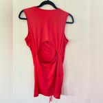 Zeagoo Woman’s Stretch rushing Bodycon cut out back Dress new with out tags size XL RED Photo 6
