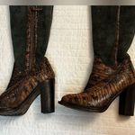 UGG  Women's Aldabella Boots Shoes Italy Ink Charcoal Croc Shearling Photo 3