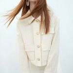 ZARA  Textured Over Shirt Jacket Size XL Photo 0