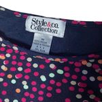 Style & Co  Multicolor Polka Dot 3/4 Sleeve Blouse | Size M Photo 1