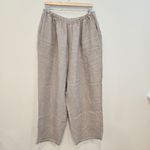 Flax  Linen Crop Pull on Pants Size 1X Lagenlook boho Photo 1
