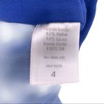 Susana Monaco ‎ blue silk ruched dress size 4 Photo 4