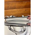 No brand Tote/shoulder/Grained / Lt Gray /Black Trim Bag NWOT Gray Photo 5