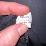 Eskandar Womens 2 Black Wide Leg Silk Pull On Drawstring Cropped Ankle Pants Photo 7