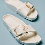 Birkenstock  Madrid Big Buckle EVA Sandals Eggshell Size 39 / 8 Women Narrow EUC Photo 0