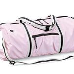 Champion Pink and Black Duffel Bag with Striped Straps Photo 0