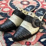 Sedona West Leather Mules Black Size 5.5 Photo 0