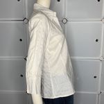 Rafaella  White 3/4 Sleeve Button Down Shirt Size 10 Photo 4