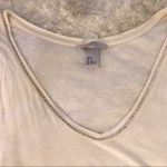 H&M Rhinestone Chain Trimmed Tank Cream Medium Photo 7