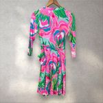 Lilly Pulitzer Emilia Wrap Dress Paradise Bound Beach Stretch Floral Sz S Photo 5