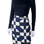 J.Crew Wool & Silk Geo Print No. 2 Pencil Skirt Photo 1