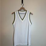 Lululemon V-Neck Mesh Tennis Tank Top
White / Yellow Serpentine / True Navy Photo 1