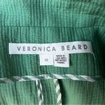 Veronica Beard  Long Sleeve Emsley Cotton And Linen JacketIn Agate Green Photo 8