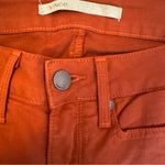 Vince  Women’s Rust Orange Skinny Jeans Sz 0 Low Rise Ankle Length Photo 6